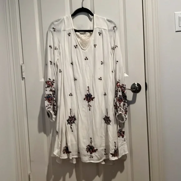 Free people Oxford embroidered dress