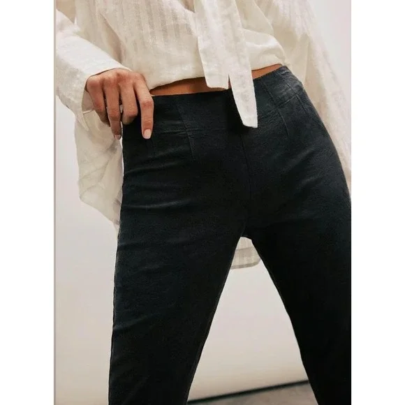 Free People Womens Sweet Saloon Flare Jacquard Pants Size‎ 6 Boho Hippie