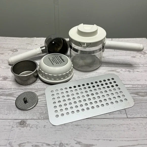 Krups Espresso Mini Replacement‎ Parts Carafe Portafilter Basket Cap White