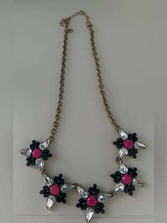 Jcrew Pink & Black Necklace