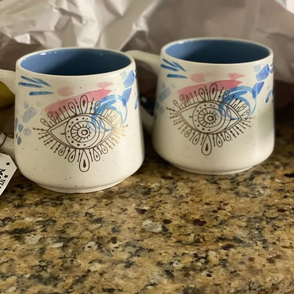 Pair evil eye mugs‎ 🧿
