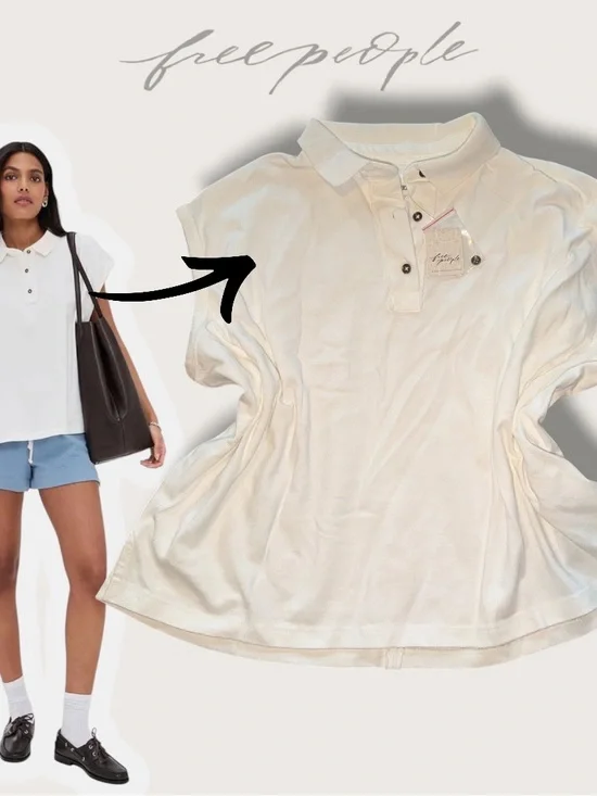 Free People Keep on Polo Top NWT