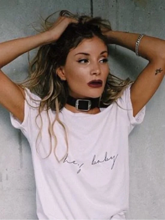 Rat & Boa Black Leather Buckle Choker