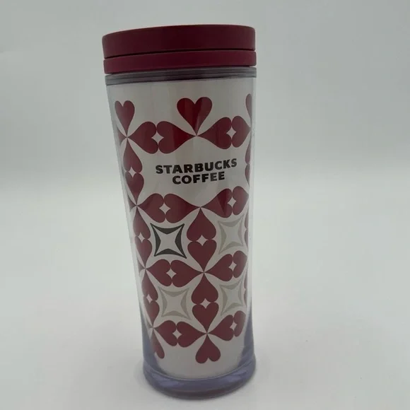 Starbucks Love and hearts valentines 2009 twist‎ top 12oz coffee tumbler