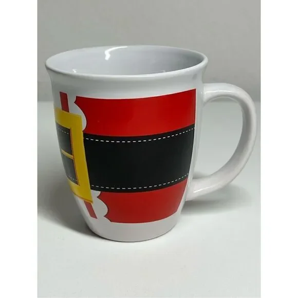 Santa's Belt Ceramic Mug  14 ounce size.