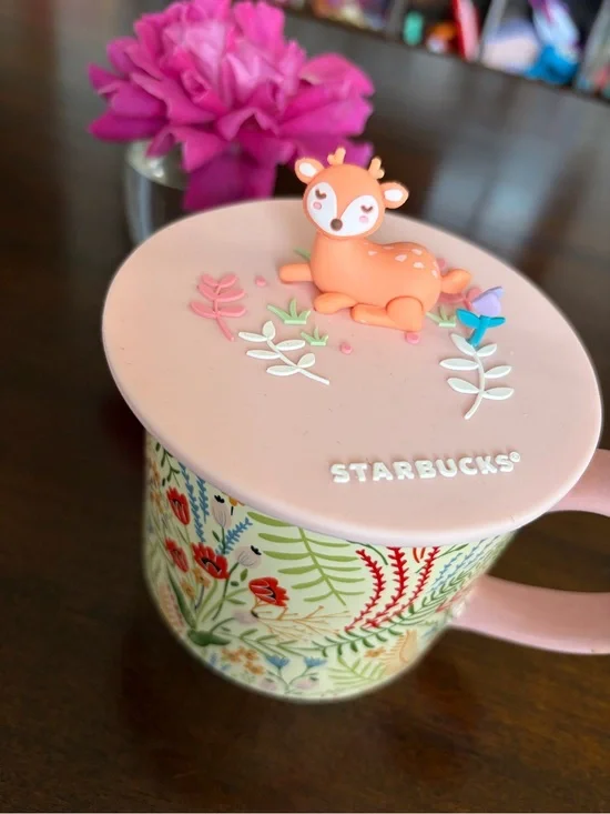 Starbucks Orange Deer Lid