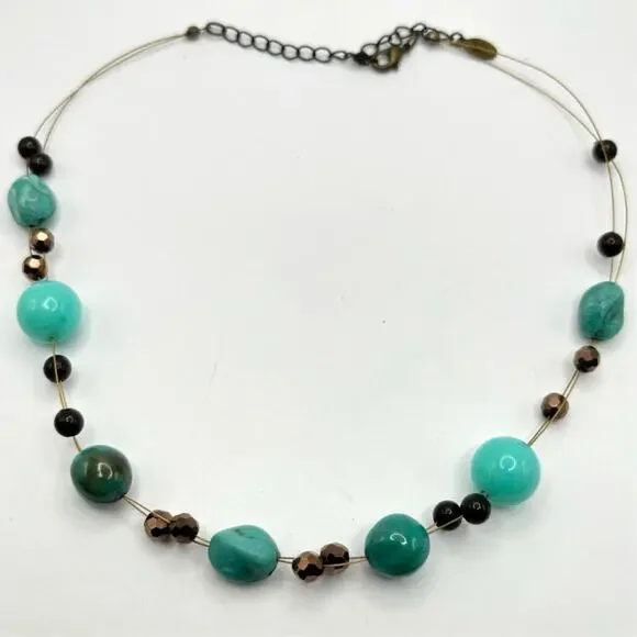 Gold & Blue Western Cookie Iee Necklace