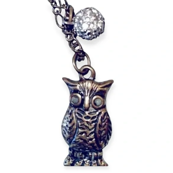 ‎Women’s Bronze Owl Necklace