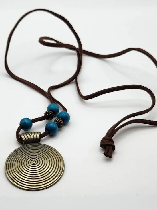 3 for $20 Unisex pendant on faux suede cord NIP