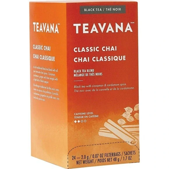 Starbucks Teavana‎ Classic Chai Tea 24 Sachets NEW Sealed
