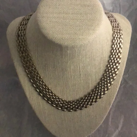 Silvertone Chunky Chain Necklace