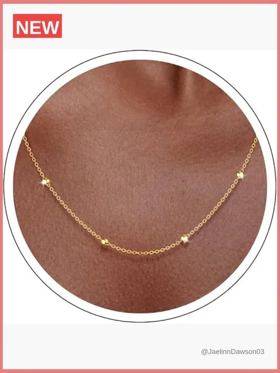 925 Sterling Silver Gold Plated Link Chain Necklace 22 Inch