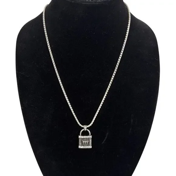 Stigma by Kim Min Sun Raised Crown Pendant Necklace Silver Black Whimsygoth