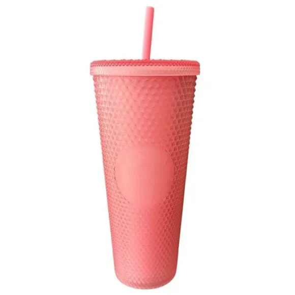 Starbucks Pink Lemonade Jelly 24 Oz Venti Tumbler Studded Gem Insulated Cup