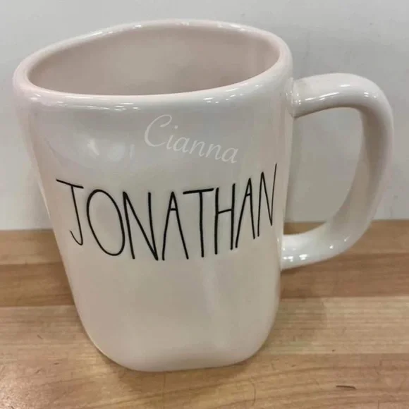 Rae Dunn Jonathan Name Mug