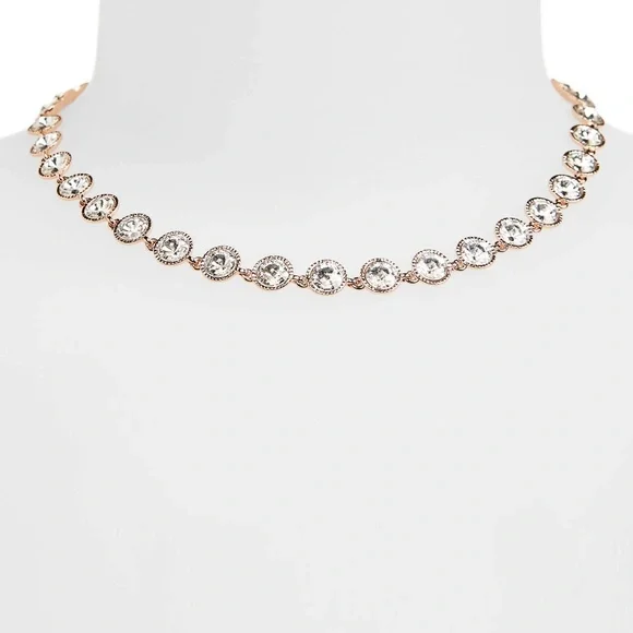 Ted Baker Rose Gold Rivoli Crystal Necklace