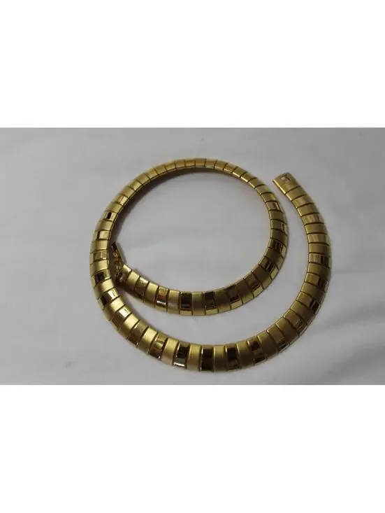 Vintage Gold Tone Snake Chain Necklace