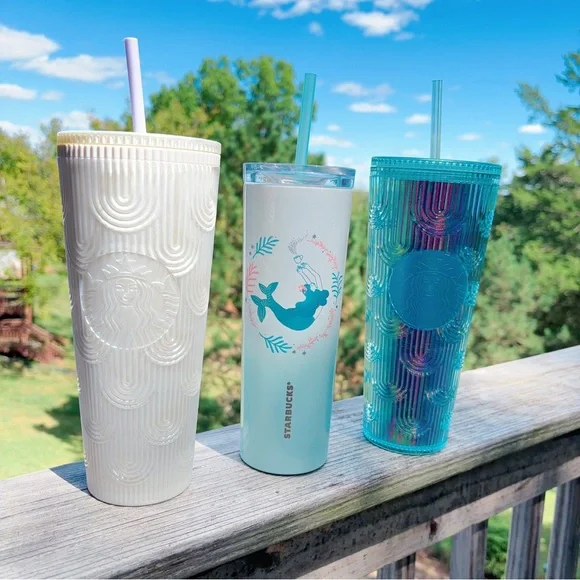 Starbucks Siren Cold Cup 20 oz, 2x Starbucks Siren Scale 24 oz