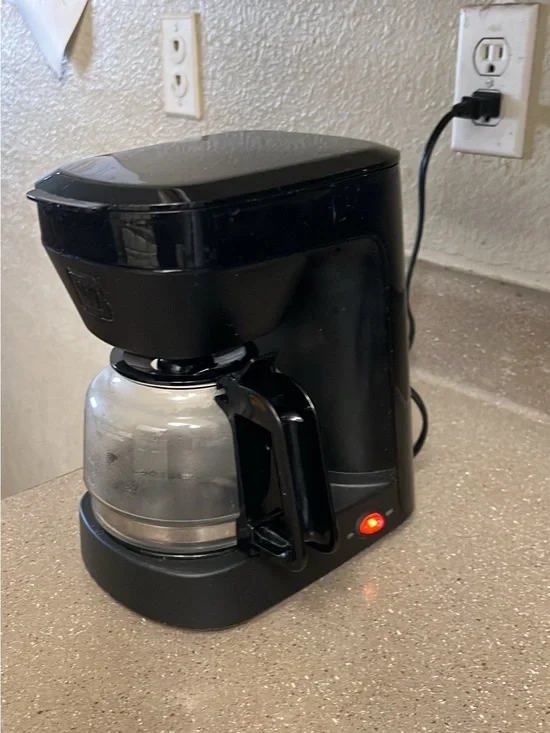 Classic Black Drip Coffee Maker with Glass Carafe