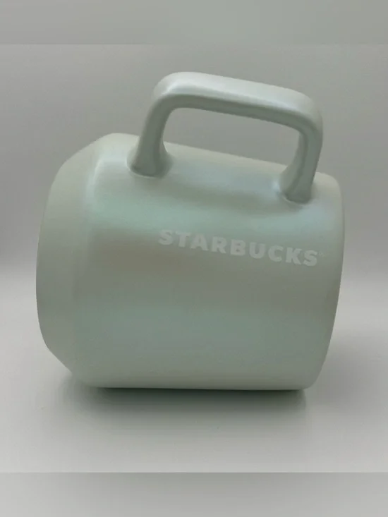 Starbucks Iridescent Mint Green Shimmer Pearlescent Mug Collectible 2021 - NEW
