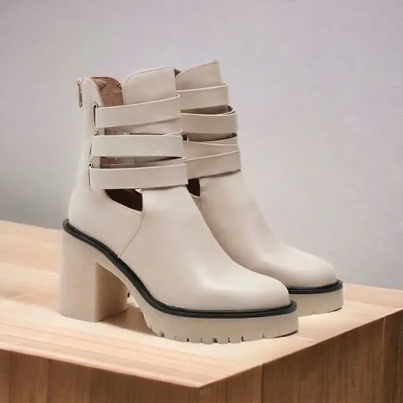 Free People Jesse Cut-Out Platform Boots in the Size 10 US/ 40 EU