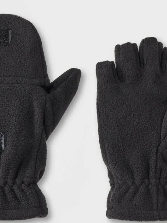 Boys' Flip-Top Glove - Cat & Jack™ Black 4-7