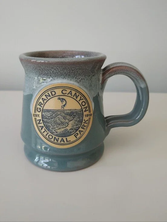 Deneen Pottery Grand Canyon National Park Hand Thrown Drip Glaze Mug Souvenir