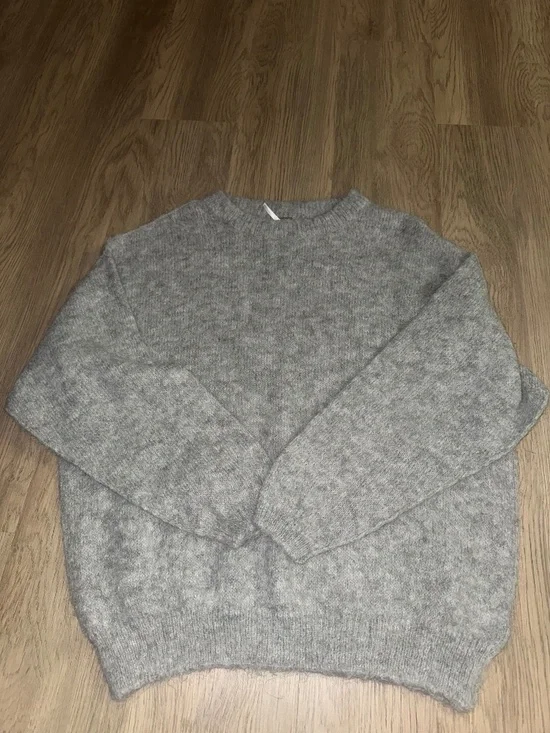 Free People Cloud Soft‎ Alpaca Blend Sweater Gray Oversized Slouchy Cozy Luxe