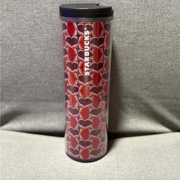 Starbucks 2019 Love Hearts 16 oz Tumbler Beverage Coffee Travel Slim Easy Hold