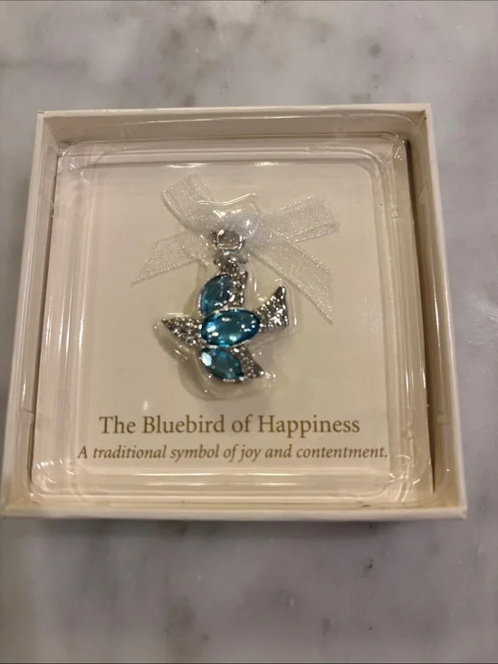 Hallmark Blue Crystal Bluebird Pendant