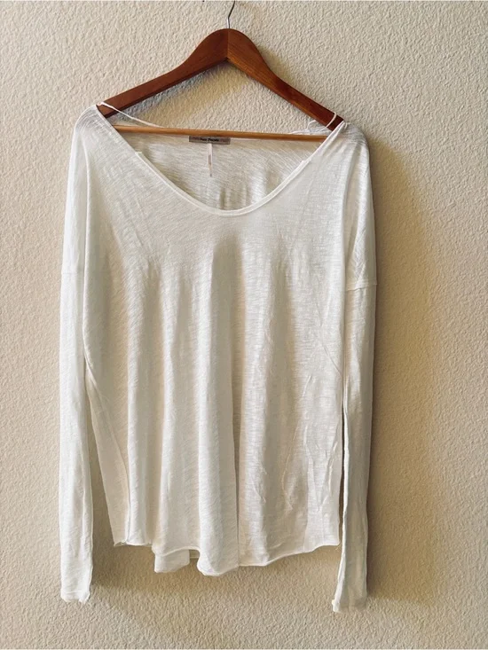 Free People Tee Top Long Sleeve Size S