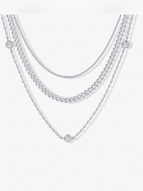 Pavoi Eva Layered Necklace. Brand New!