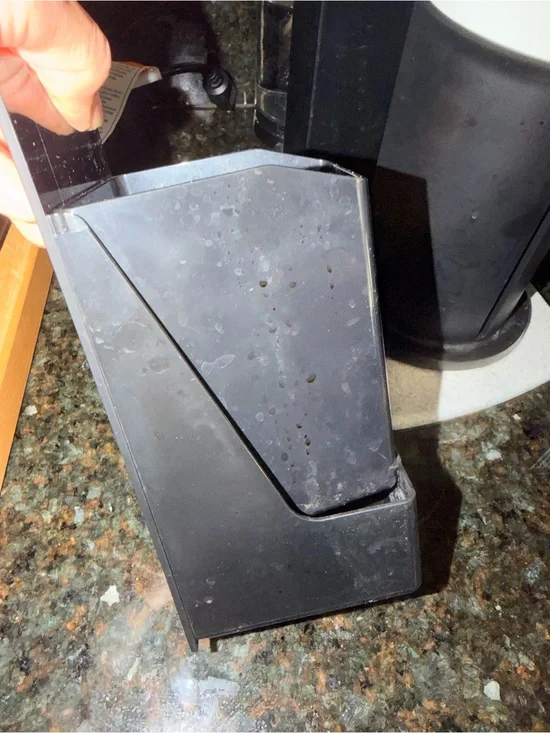 Nespresso Next DeLonghi Black Coffee Maker Removable Pod Catcher Part GUC