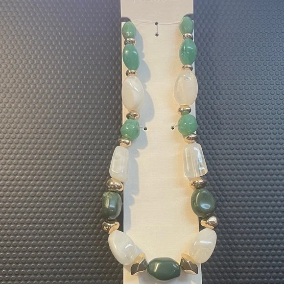 Jade and Quartz Necklace