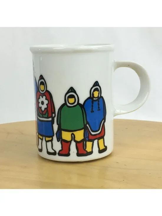 Danesco Inuit Family Coffee Mug Cup Canadian  Tuktu