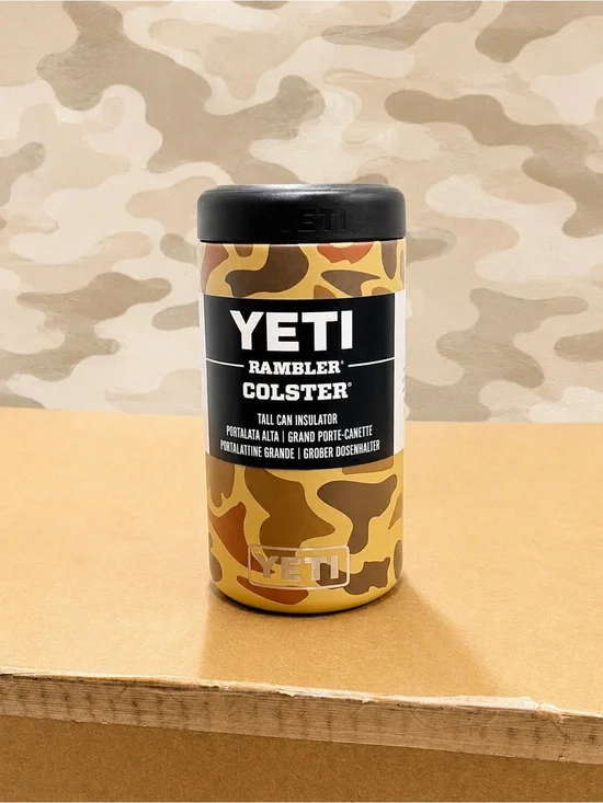 Yeti Rambler Colster 16oz Tall Can Insulator Wetlands Camo | New