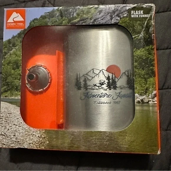 🔴Ozark Trail 7.5oz Stainless Steel Flask