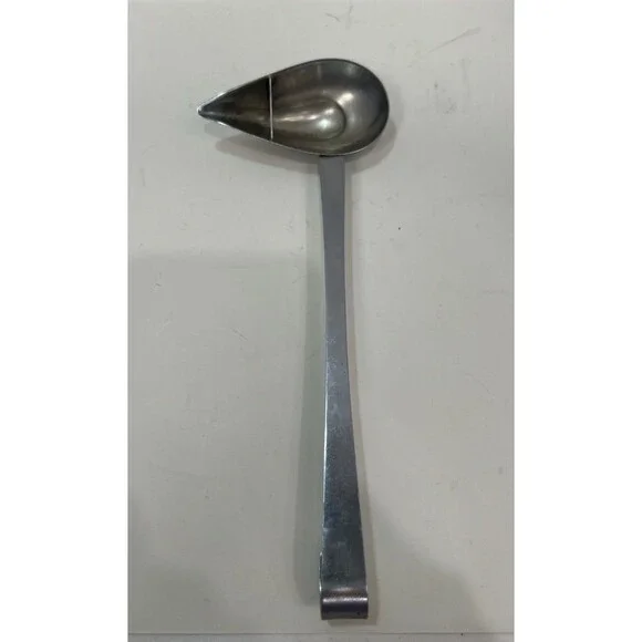 Vintage Japan Tea Bag Strainer Holder Handled Silver Hanging Spoon 8.5