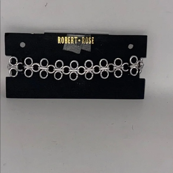 Robert Rose Silver Geometric Chain Choker