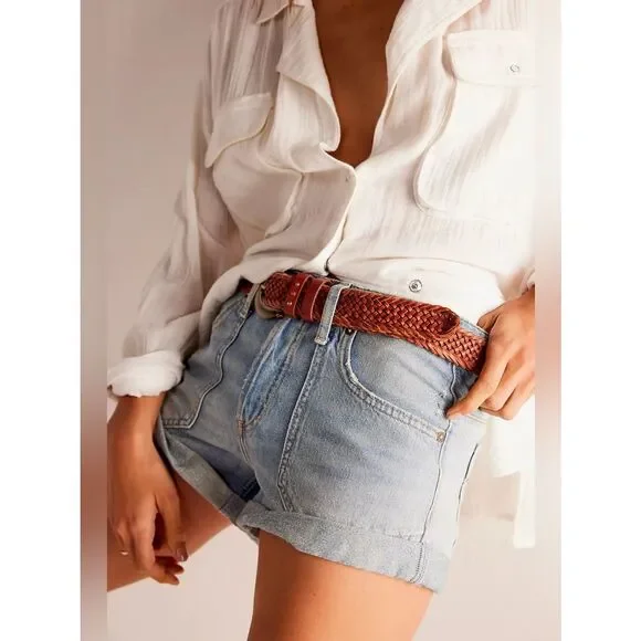 NEW Free People We The Free Beginner's Luck Slouch Shorts