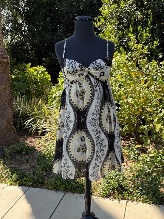 NWT Free People boho baby doll mini dress with pockets - Size M