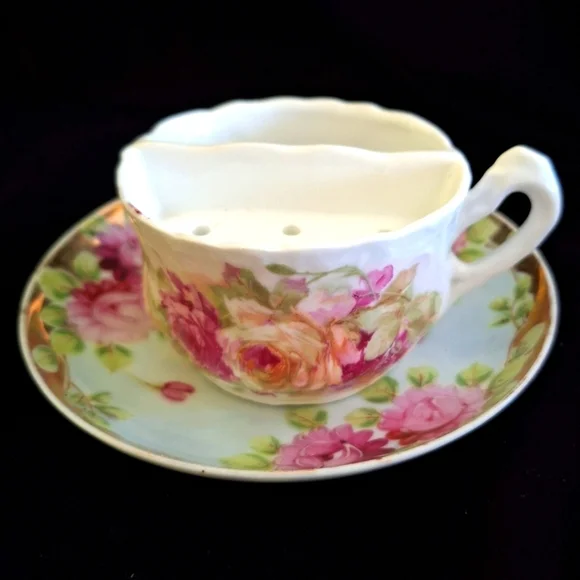 Porcelain Mustache cup Vintage