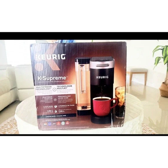 Keurig K-Supreme Single Serve K-Cup Pod Coffee Machine - Black Box Damaged NEW
