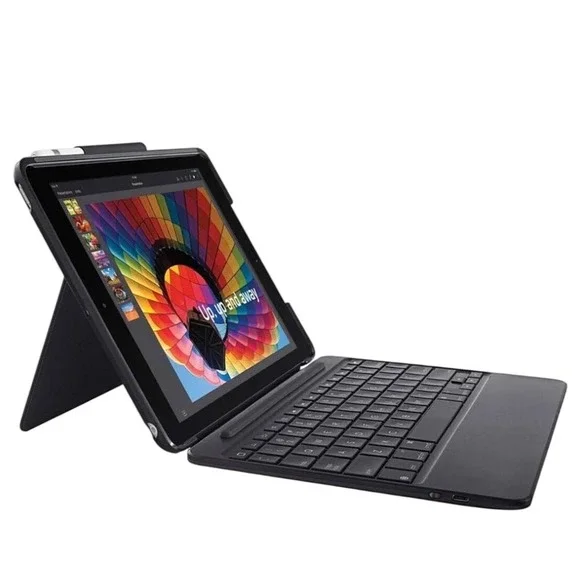 Logitech Slim Folio Bluetooth‎ Keyboard Case for iPad Black 920-009017