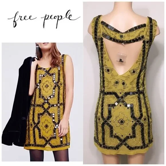 New. Speak Easy Beaded dress. Size O. RUNS SMALL. Retails $249