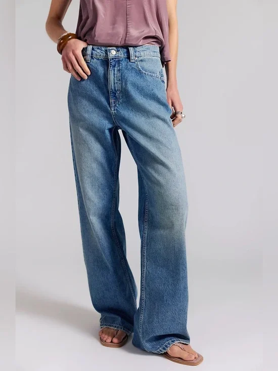 Free People We The Free Tinsley Baggy High-Rise Jeans