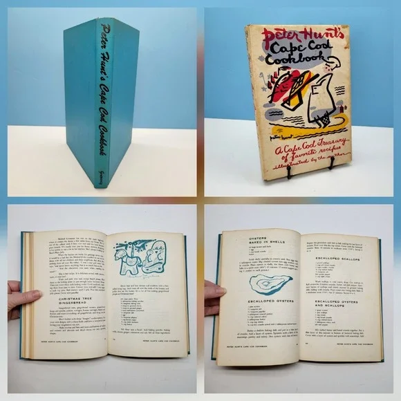 Peter Hunt's Cape Cod Cookbook 1962 Vintage‎ New England Cook Book Recipes