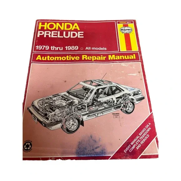 Haynes (601) 1979-1989 HONDA Prelude Auto‎ Repair Manual All Models