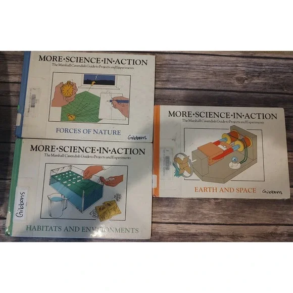Lot Of 3 Marshall Cavendish Books More Science In Action HB Experiments Guide