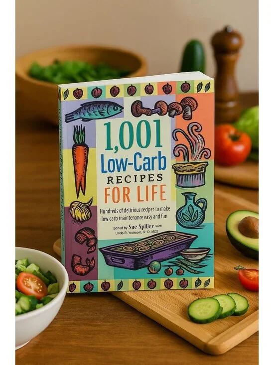 1,001 Low-Carb Recipes for Life Cookbook Sue Spitler 2004 Paperback Diet 1st Ed